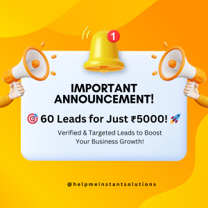 Get 60 Quality Leads for Just ₹5000!