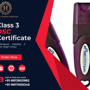 Digital Signature Certificates (DSC)